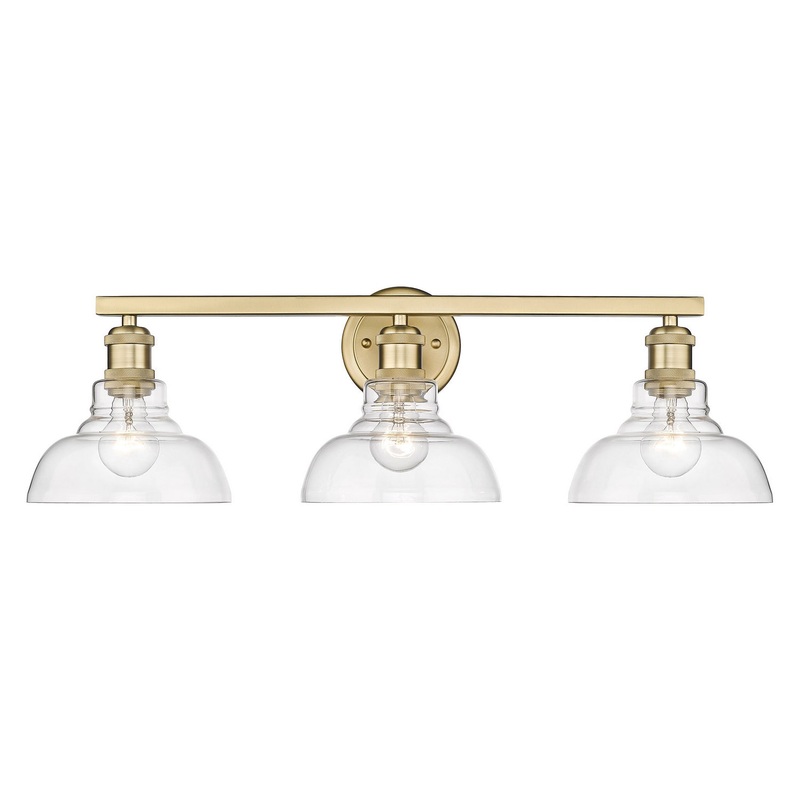 Carver BCB Three Light Bath Vanity in Brushed Champagne Bronze
