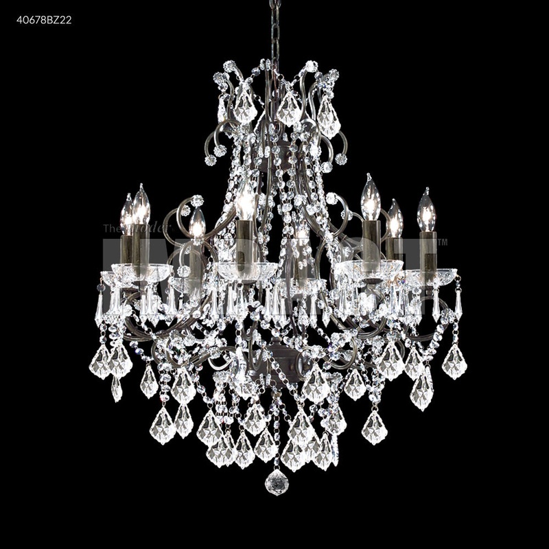 Charleston Eight Light Chandelier in Bronze