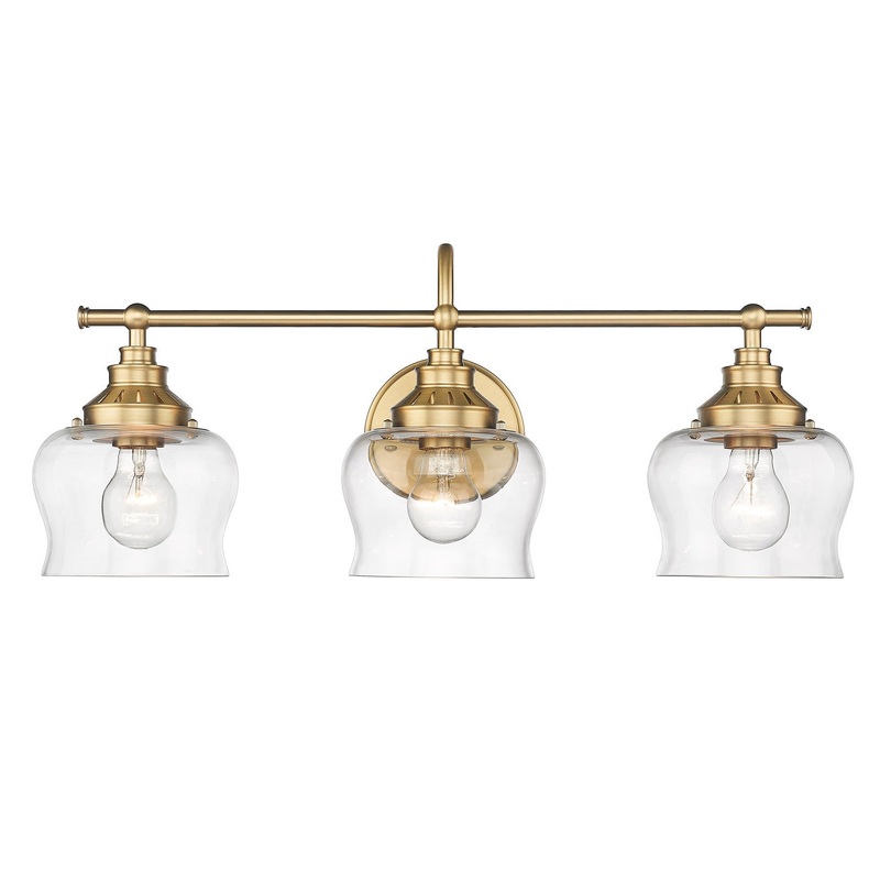 Daphne Three Light Bath Vanity in Brushed Champagne Bronze
