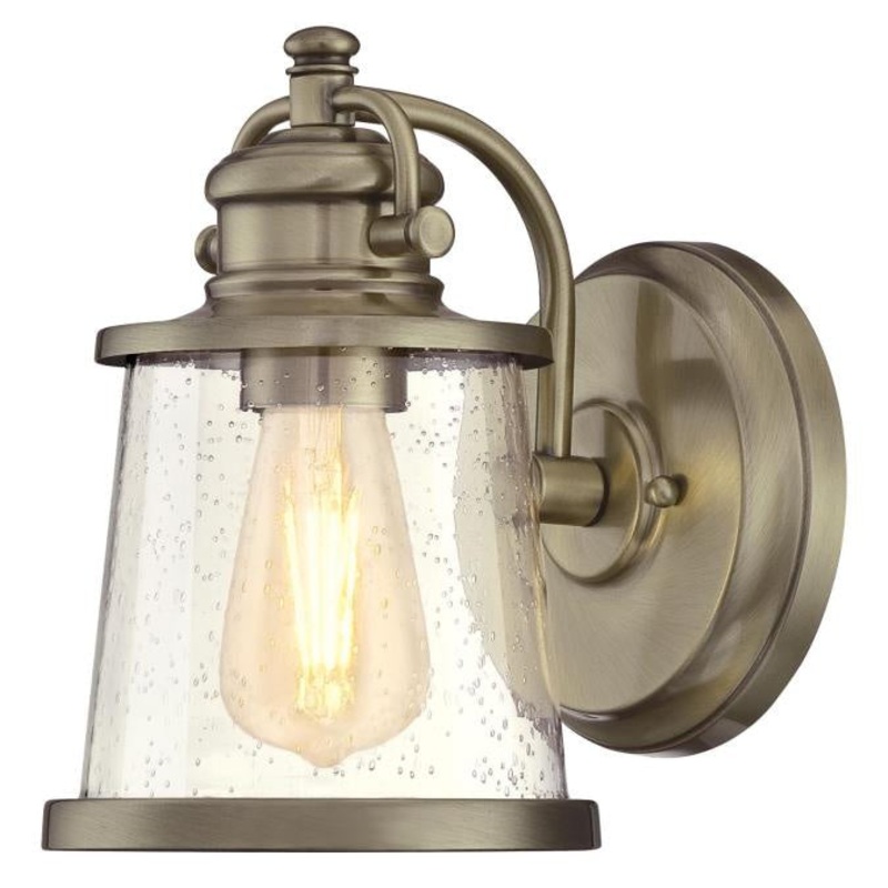 Emma Jane One Light Wall Fixture in Antique Brass