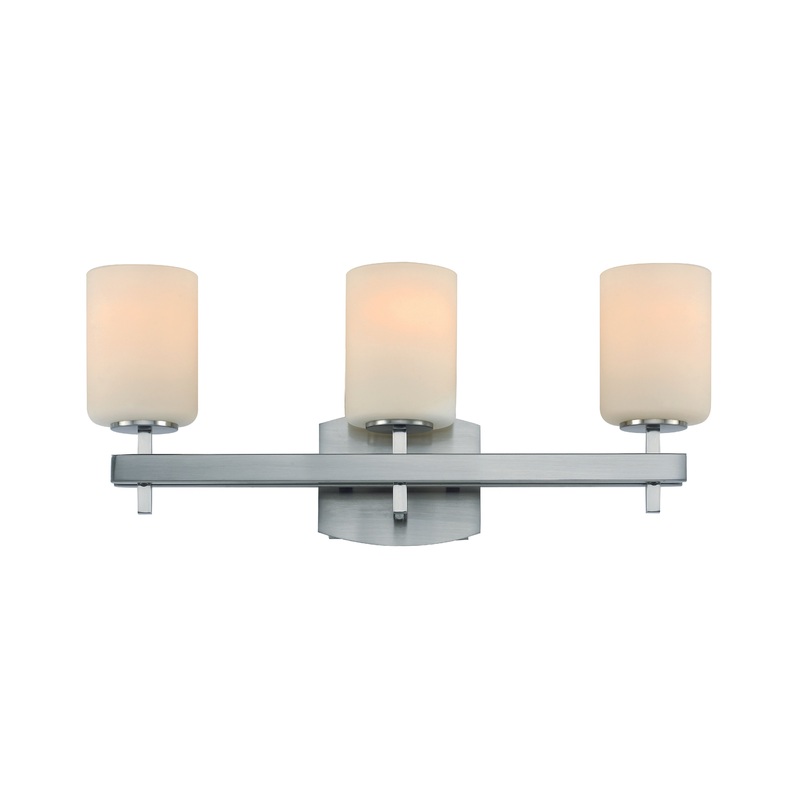 Fairfield Three Light Vanity Bar in Brushed Nickel