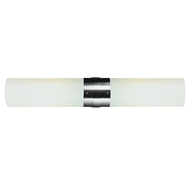 Fusion Two Light Vanity Bar in Brushed Nickel