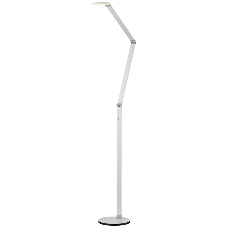 George`S Reading Room LED Floor Lamp in White