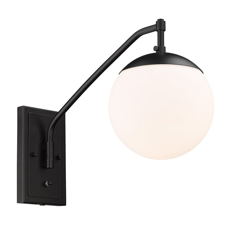 Glenn BLK One Light Wall Sconce in Matte Black