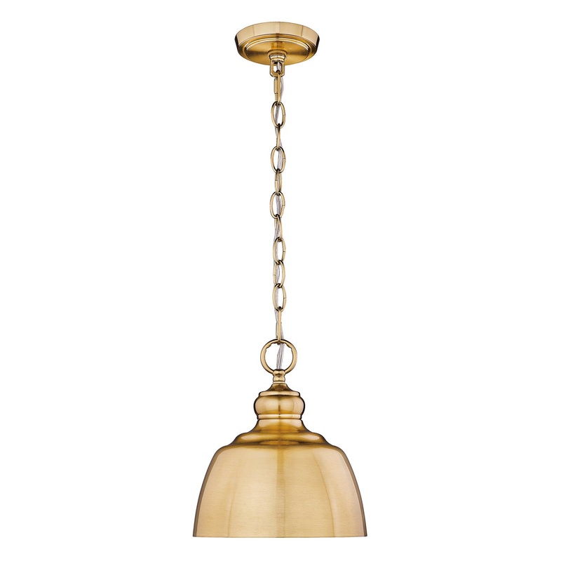 Holmes MBG One Light Mini Pendant in Modern Brushed Gold