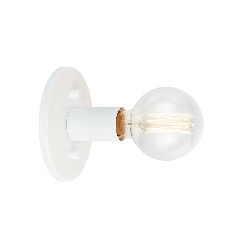 Kasa One Light Wall Sconce in White