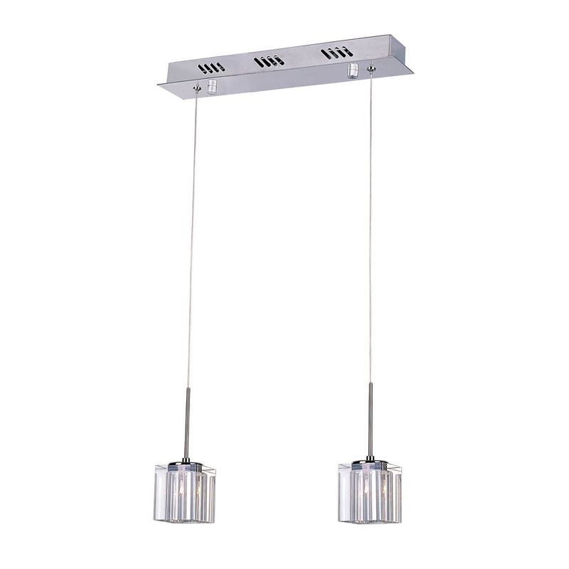 Kuma Two Light Pendant in Polished Chrome
