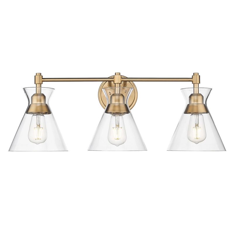 Malta BCB Three Light Bath Vanity in Brushed Champagne Bronze