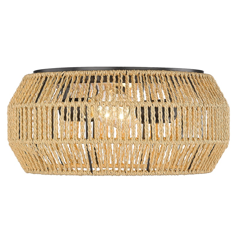 Marlee Two Light Flush Mount in Matte Black