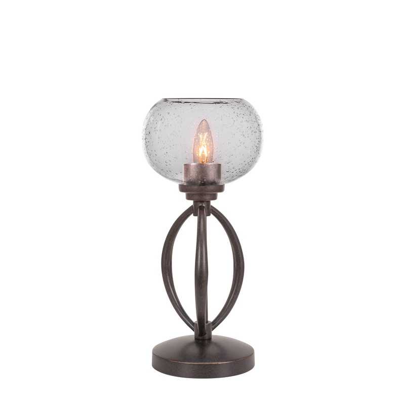 Marquise One Light Table Lamp in Dark Granite