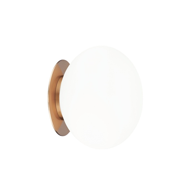 Mayu One Light Wall Sconce in Aged Gold Brass