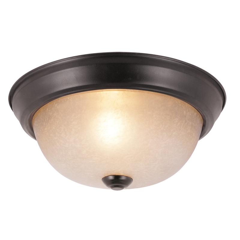 Neilson One Light Flushmount in Rubbed Oil Bronze