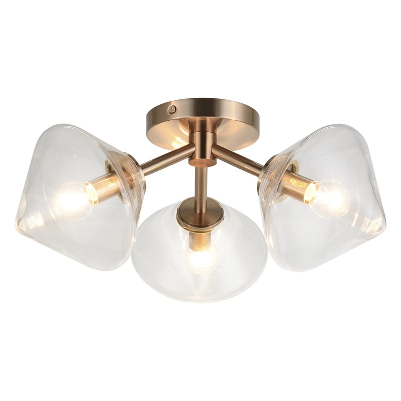 Novo Ceiling Mount in Aged Gold Brass