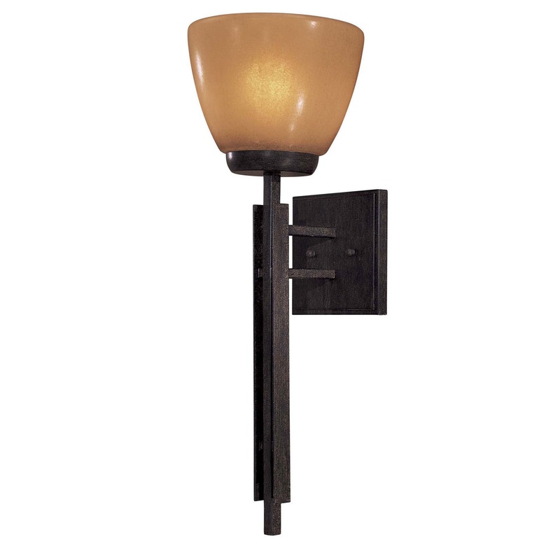 One Light Outdoor Fixture in Iron Oxide by Minka-Lavery from the Lineage collection.