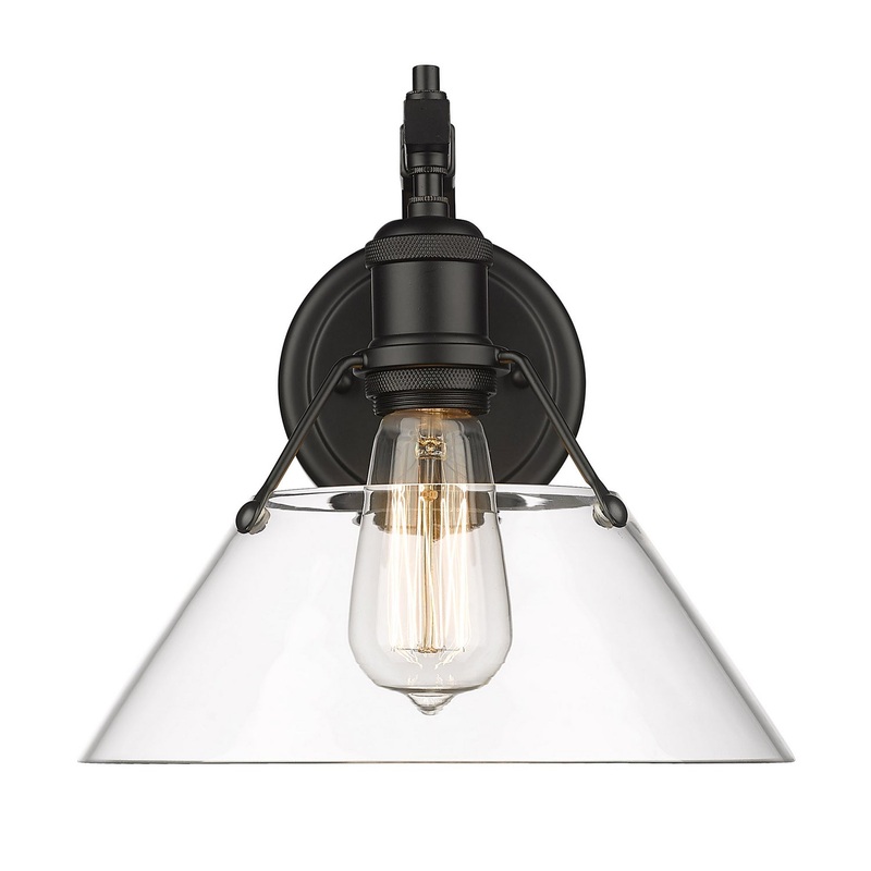 Orwell BLK One Light Wall Sconce in Matte Black