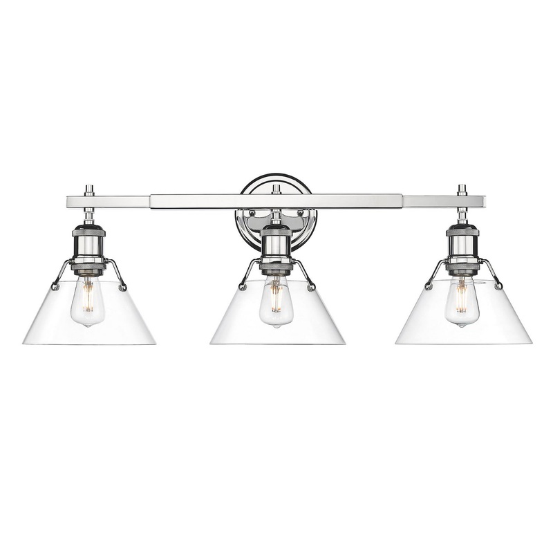 Orwell CH Three Light Bath Vanity in Chrome