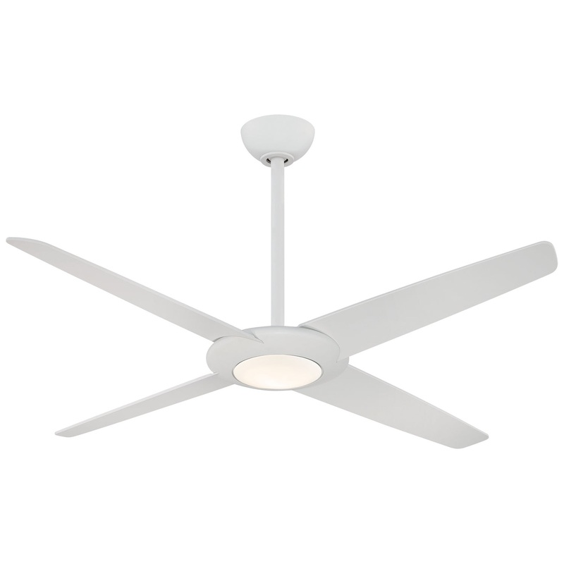 Pancake Xl Led 62``Ceiling Fan in Flat White