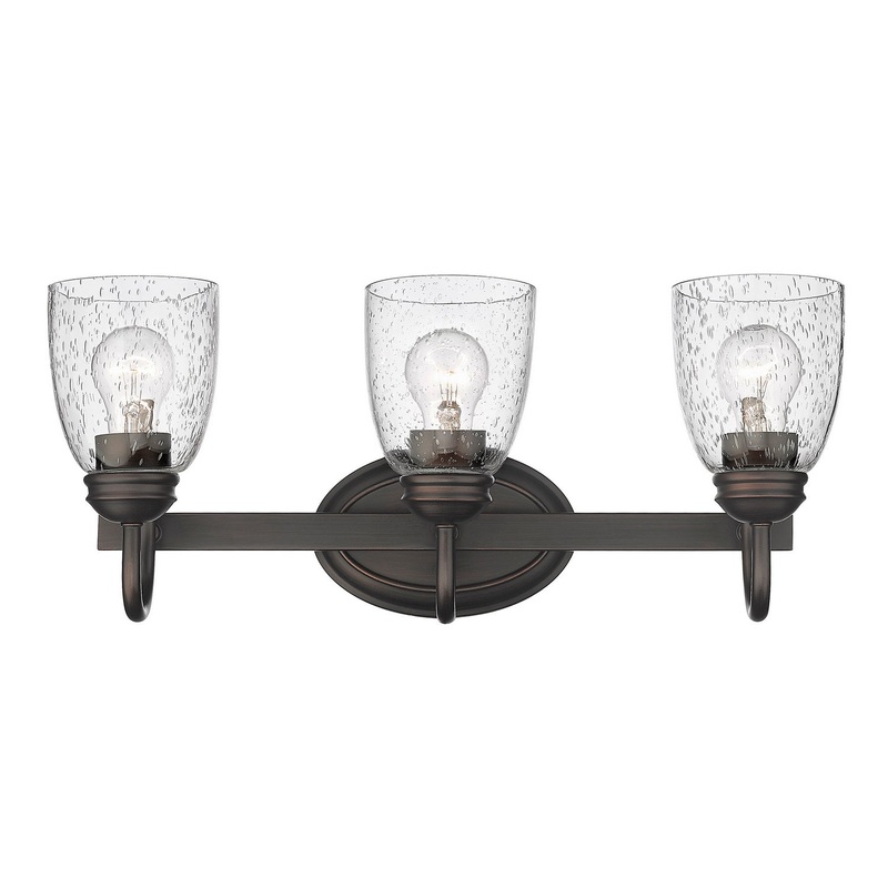 Parrish RBZ Three Light Bath Vanity in Rubbed Bronze
