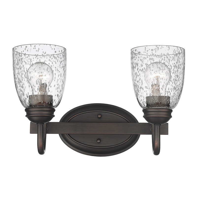 Parrish RBZ Two Light Bath Vanity in Rubbed Bronze