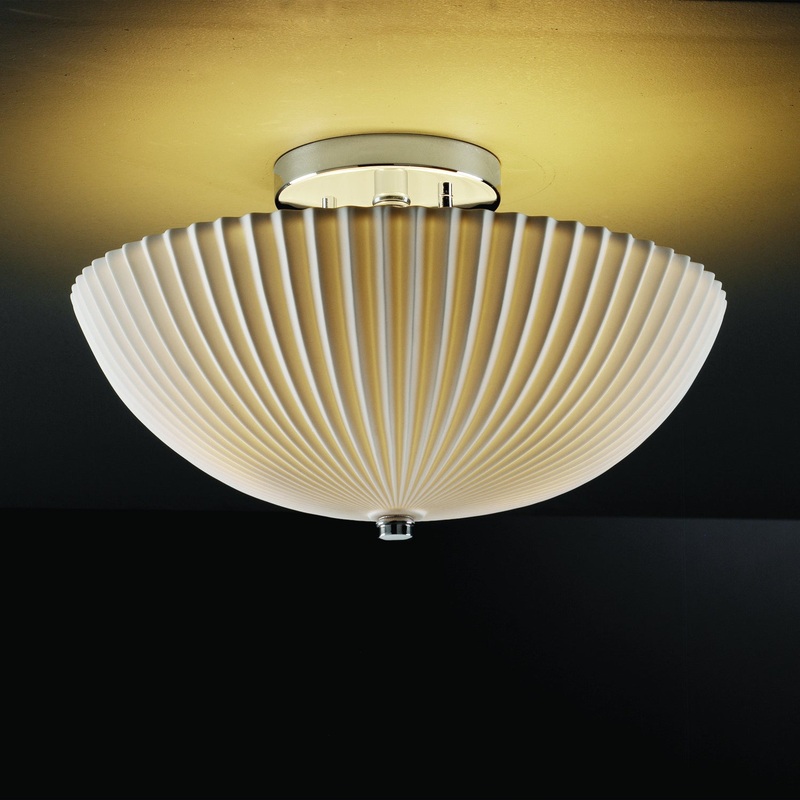 Porcelina Semi-Flush Mount in Polished Chrome