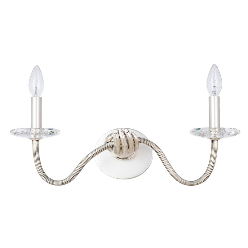 Venus Two Light Wall Sconce in Pewter