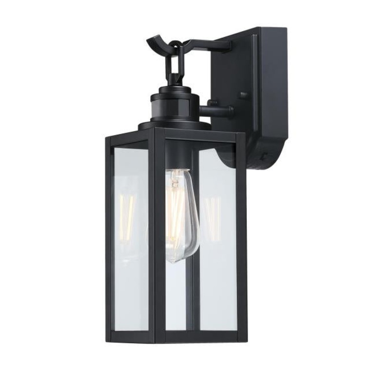 Victoria One Light Wall Fixture in Matte Black