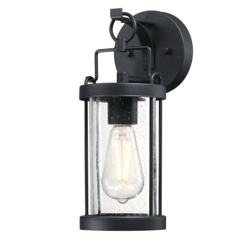 Westcott Bay One Light Wall Fixture in Textured Black