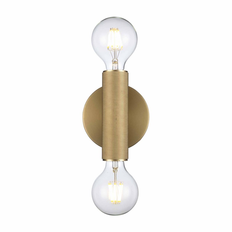 Auburn Two Light Wall Sconce in Antique Gold
