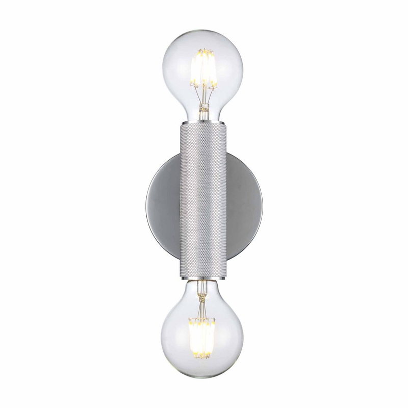 Auburn Two Light Wall Sconce in Polished Chrome