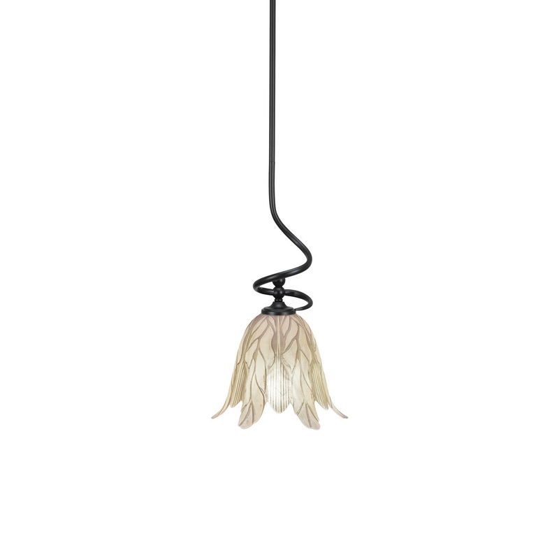 Capri One Light Mini Pendant in Matte Black