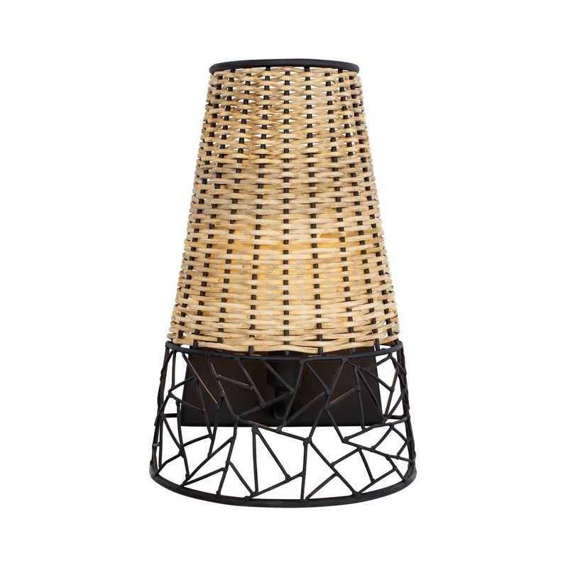Cayman One Light Wall Sconce in Black