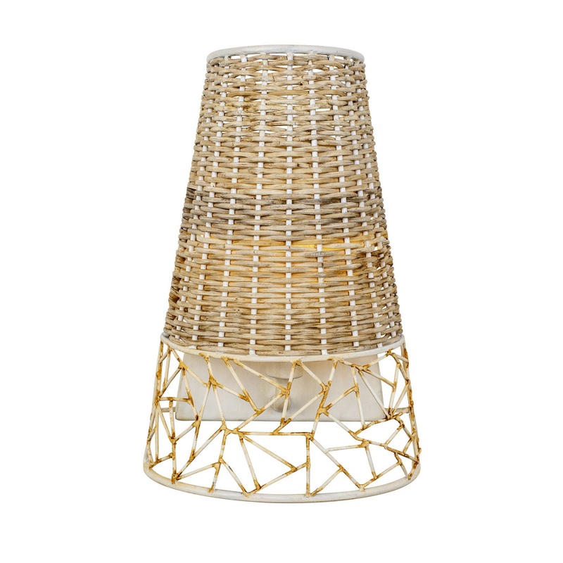 Cayman One Light Wall Sconce in Country White