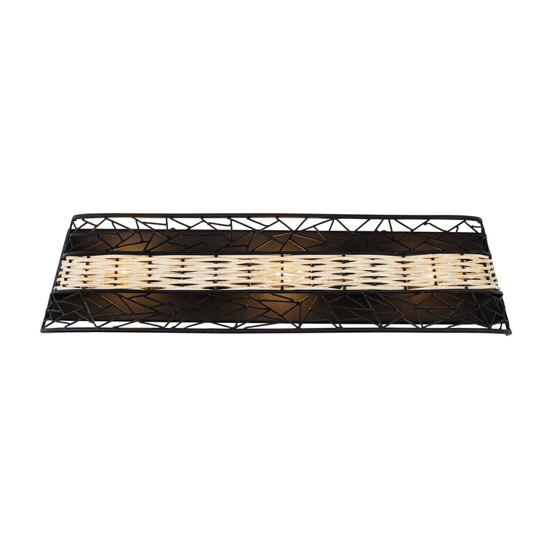 Cayman Three Light Bath in Black