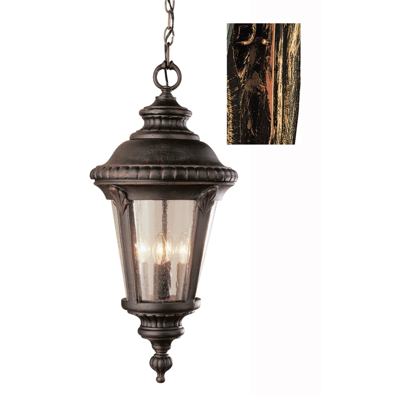 Commons One Light Hanging Lantern in Black Copper
