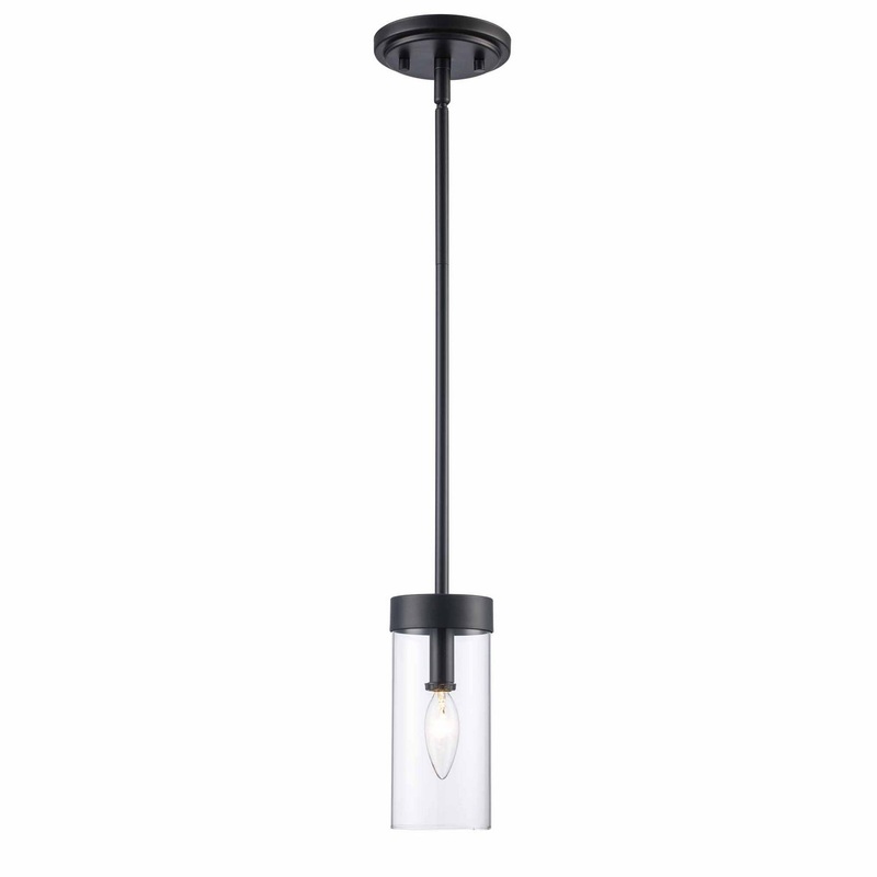Meadowlark One Light Mini Pendant in Black