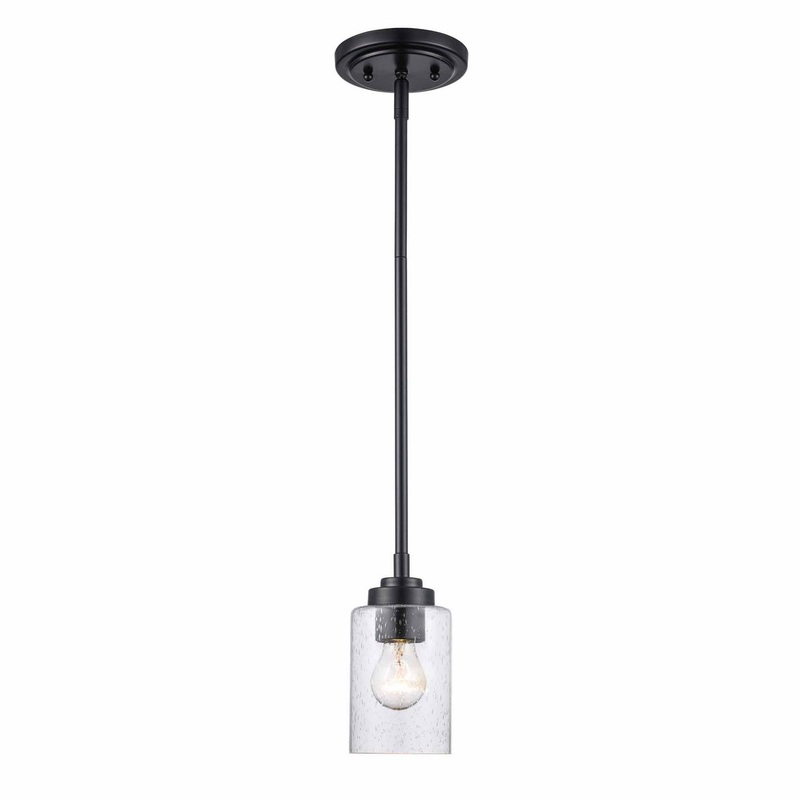 Mod Pod One Light Mini Pendant in Black