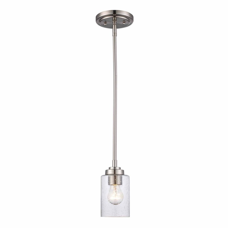 Mod Pod One Light Mini Pendant in Brushed Nickel