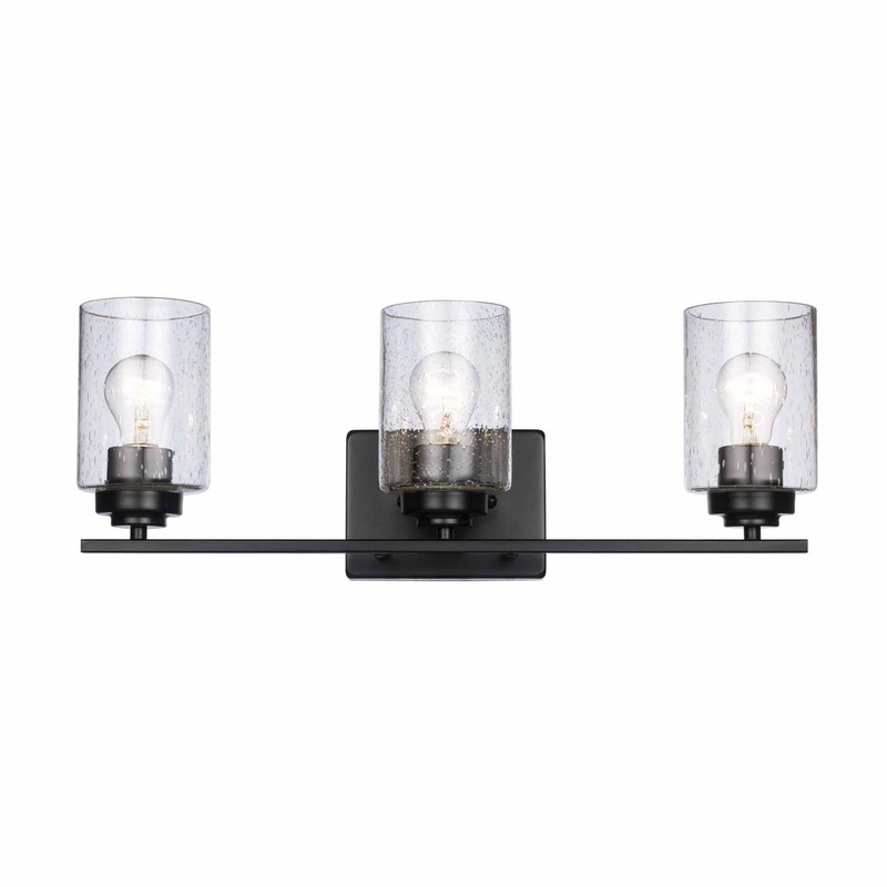 Mod Pod Three Light Vanity Bar in Black