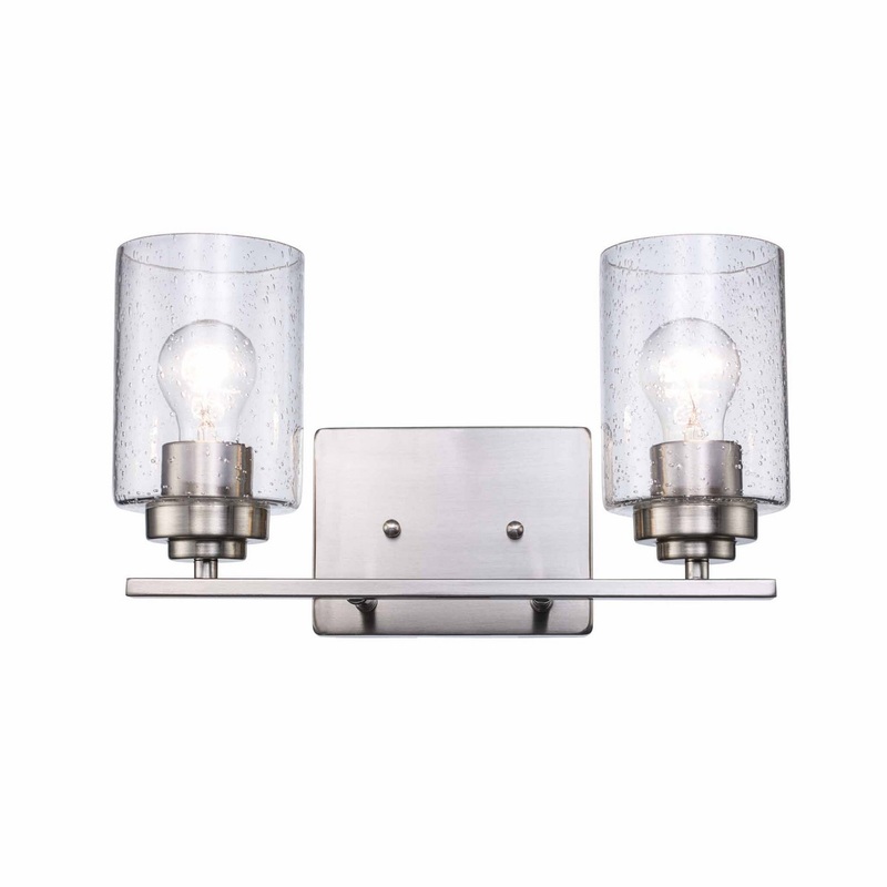 Mod Pod Two Light Vanity Bar in Brushed Nickel
