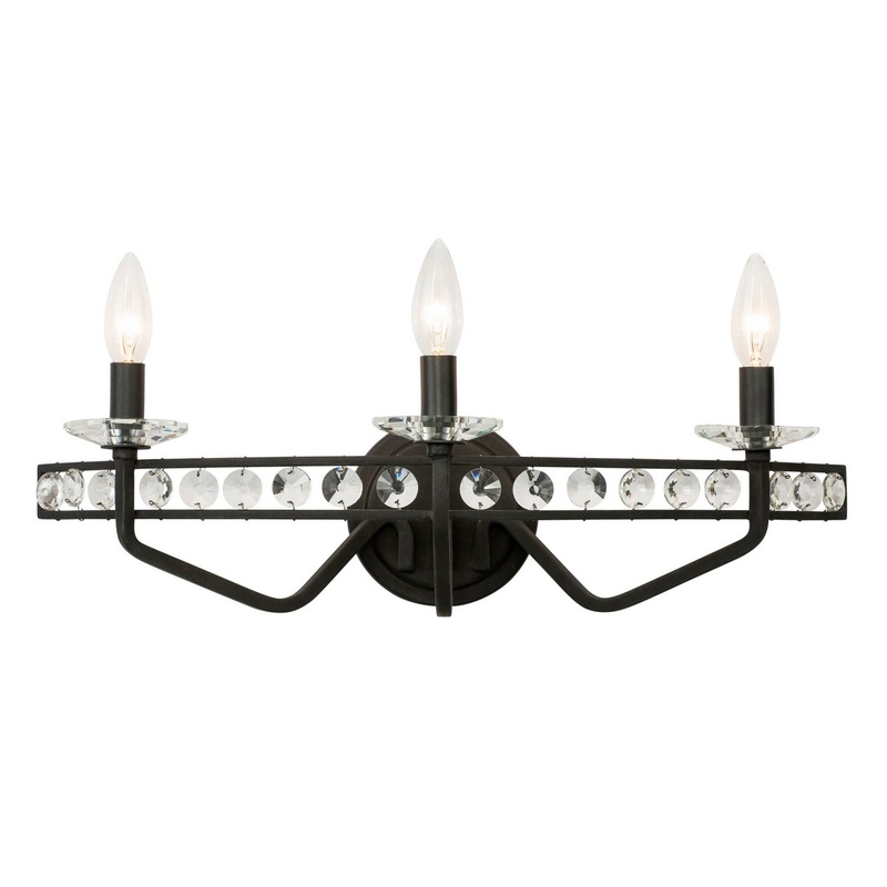 Monroe Three Light Bath in Carbon