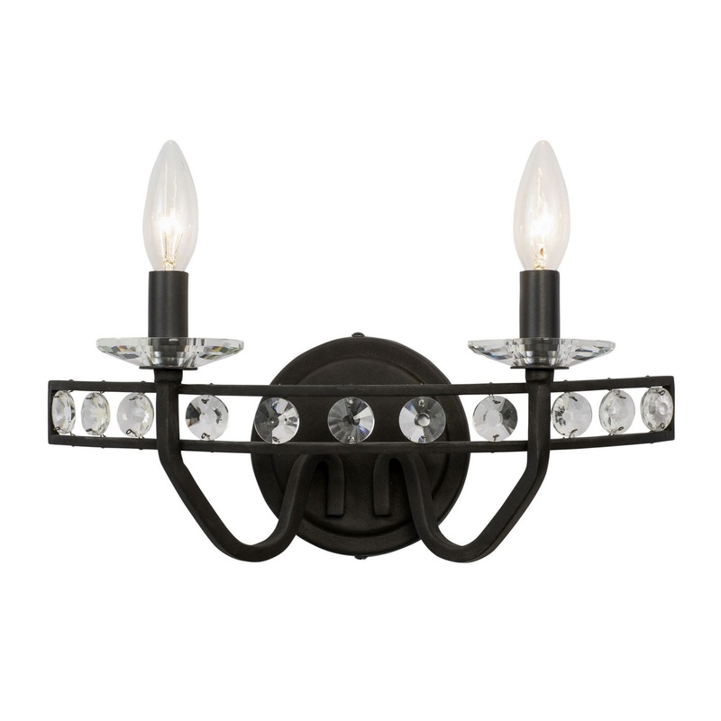 Monroe Two Light Bath in Carbon
