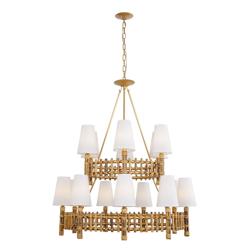 Nevis 15 Light Chandelier in French Gold