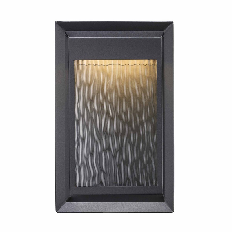 Steelwater LED Outdoor Wall Sconce in Black
