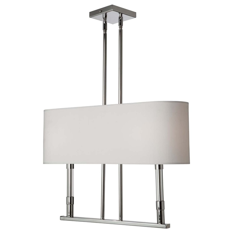 Two Light Chandelier in Chrome by Artcraft from the Carlton collection.