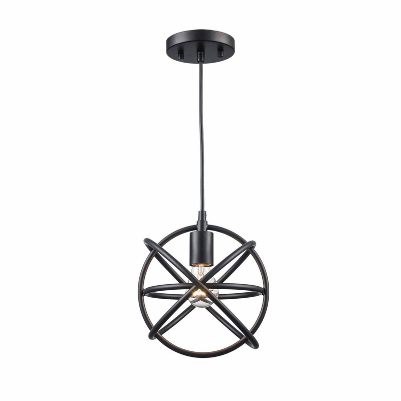 Viewridge One Light Pendant in Black