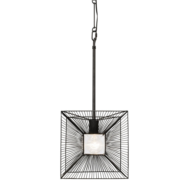 Arcade One Light Pendant in Carbon