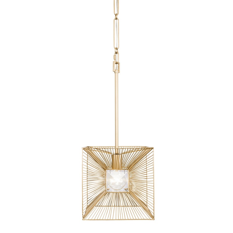 Arcade One Light Pendant in French Gold