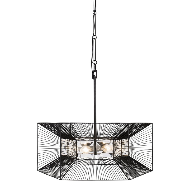 Arcade Six Light Pendant in Carbon