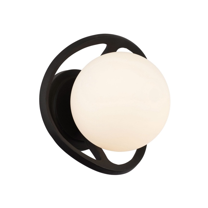 Black Betty One Light Wall Sconce in Carbon/French Gold