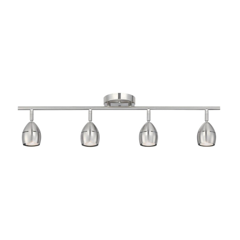 Borgata LED Track Light Kit in Brushed Nickel
